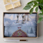 サンタハットカントリーフェスティバルのクリスマス 薄葉紙 (ギフト)