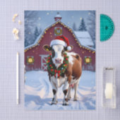 サンタハットカントリーフェスティバルのクリスマス 薄葉紙 (クラフト)