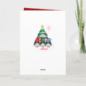 サンタハットカードが入ったかわいいフクロウ シーズンカード (裏面)