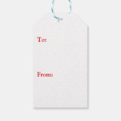 サンタハットギフトカードにジャック・ラッセル・テリアー ギフトタグ (裏面)