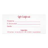 サンタハットギフトカードを持つ好奇心に満ちた可愛いおもしろい犬 ラックカード (裏面)