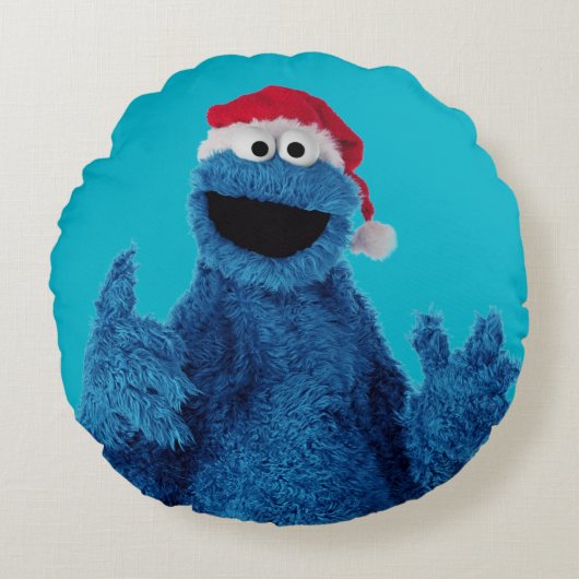 サンタハットクッキー ラウンドクッション (正面)