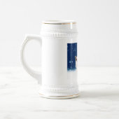 サンタハットクリスマスと可愛いチワホアパピス ビールジョッキ (左)