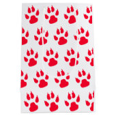 サンタハットクリスマスにチワホアドッグ ミディアムペーパーバッグ (裏面)