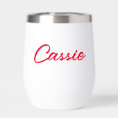 サンタハットクリスマスにパピロンパーソナライズされた犬 (背面)