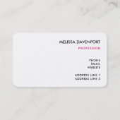 サンタハットクリスマスにピンクのフラミンゴお洒落 名刺 (裏面)