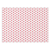 サンタハットクリスマスウィンターレッドレトロヴィンテージ テーブルクロス (正面(横))