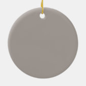 サンタハットクリスマスオーナメントの可愛いダックスシュント セラミックオーナメント (裏面)