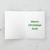 サンタハットクリスマスカード付きテニスボール シーズンカード (内部)