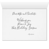 サンタハットクリスマスグリーティン伝統的グ (内部横(下))