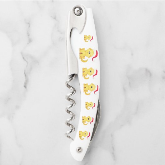 サンタハットクリスマスコルク抜きのクリスマスパピー ソムリエナイフ (正面)