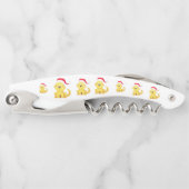 サンタハットクリスマスコルク抜きのクリスマスパピー ソムリエナイフ (正面)