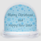 サンタハットクリスマススノーグローブの漫画の軸索 (裏面)