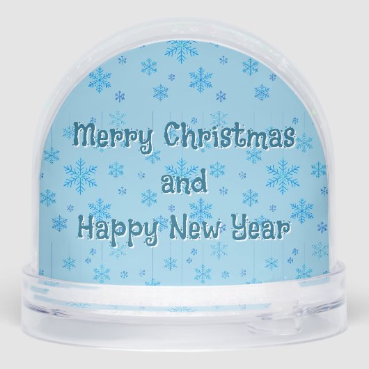 サンタハットクリスマススノーグローブの漫画の軸索 (裏面)