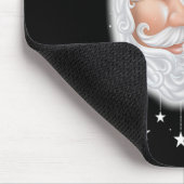 サンタハットクリスマスドッグ好きの可愛いパピロン マウスパッド (コーナー)