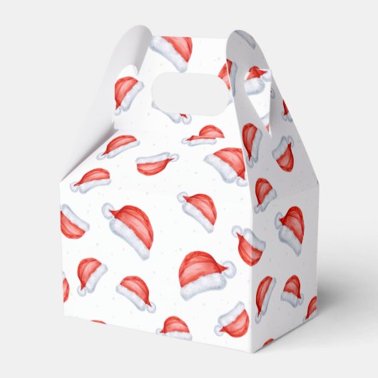 サンタハットクリスマスパターン フェイバーボックス (正面サイド)