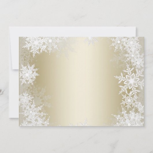 サンタハットクリスマスパーティの招待状 招待状 (裏面)