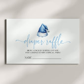 サンタハットクリスマスベビーシャワーおむつラッフル エンクロージャーカード