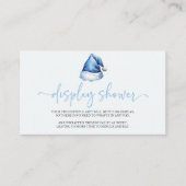 サンタハットクリスマスベビーシャワーディスプレイシャワー エンクロージャーカード (正面)