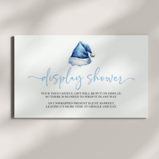 サンタハットクリスマスベビーシャワーディスプレイシャワー エンクロージャーカード