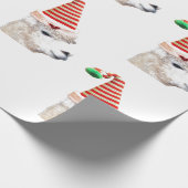 サンタハットクリスマスラッピング紙 ラッピングペーパー (角)