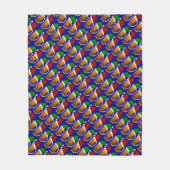 サンタハットクリスマス付きビアマグカップ フリースブランケット (正面)