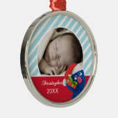 サンタハットグローバー |名前の追加 メタルオーナメント (右)