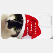 サンタハットケースメイトiPhoneケース付き猫 Case-Mate iPhoneケース (裏面 (横))