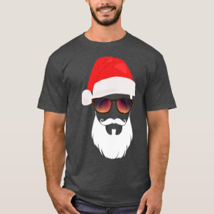サンタハットサングラスヒードサンタプレゼンティディー1 Tシャツ