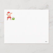 サンタハットサングラス7月の夏のクリスマス シーズンポストカード (裏面)