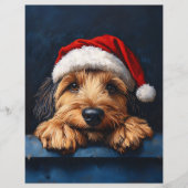 サンタハットスクラップブック紙のオタハウンド (正面)