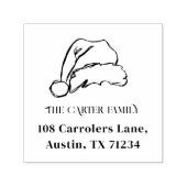 サンタハットスケッチ差出人住所 セルフインキングスタンプ (デザイン)