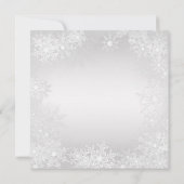 サンタハットスノーフレーク企業のクリスマスパーティー 招待状 (裏面)