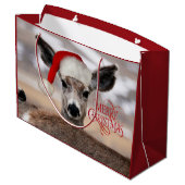 サンタハットディアラージ抱き枕 ラージペーパーバッグ (裏面アングル)