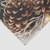 サンタハットデコパージュを着ているモルモット 薄葉紙 (詳細)