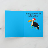 サンタハットハッピーホリデーズとトゥカン！ シーズンカード (内部)