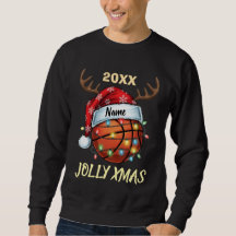 サンタハットバスケットボールトナカイ クリスマスの楽しみ スポーツ