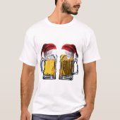 サンタハットビール Tシャツ (正面)