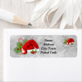 サンタハットフェスティバルクリスマス差出人住所ラベル ラベル (インサイチュ)