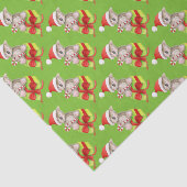 サンタハットベアーキャンディレッドグリーンホワイトティッシュペーパー 薄葉紙 (詳細)