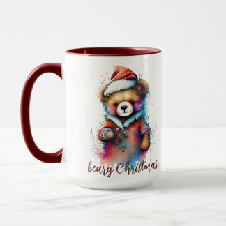 サンタハットベーリークリスマスのクリスマステディ マグカップ