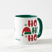 サンタハットホホホークリスマス マグカップ (正面右)