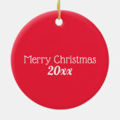 サンタハットホリデイオーナメント セラミックオーナメント (裏面)