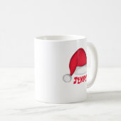 サンタハットホリパーソナライズされたディマグ コーヒーマグカップ (正面右)