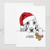 サンタハットホールディングジンジャーブレッドマン シーズンカード (正面/裏面)