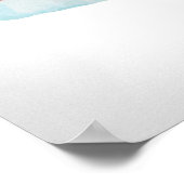 サンタハットポスター – 水彩デザイン ポスター (角)