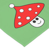 サンタハットマッシュルームテーブルランナー ショートテーブルランナー (コーナー)