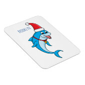 サンタハットマンガの可愛いイルカ マグネット (右側)