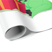 サンタハットラッピング紙付きクリスマス恐竜 ラッピングペーパー (ロールコーナー)