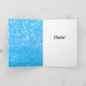 サンタハット付きかわいいピギーバンク年賀状 カード (内部)